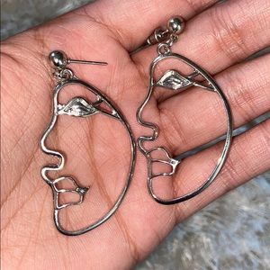 Princess Polly Abstract Face Earrings